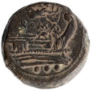 Quadrans Victory; ROMA, Rome, 211 BC - 208 BC reverse image