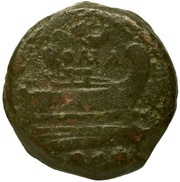 Quadrans Crescent 1; ROMA, Rome, 207 BC reverse image