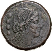 Triens Anonymous; ROMA obverse image