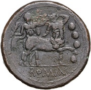 Triens Anonymous; ROMA, Rome, 217 BC - 215 BC reverse image