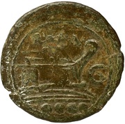 Triens Lucius Cornelius Lentulus; ROMA, Rome, 211 BC reverse image