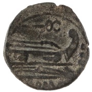 Triens Caduceus 1; ROMA, Rome, 211 BC - 208 BC reverse image