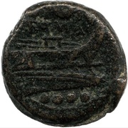 Triens Crescent 1; ROMA, Rome, 207 BC reverse image