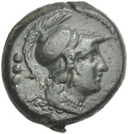 Triens Servilia: Gaius Servilius; ROMA / C•SERVEILI•M•F obverse image