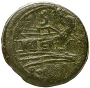 Semis Lucius Cornelius Lentulus; ROMA, Rome, 211 BC reverse image