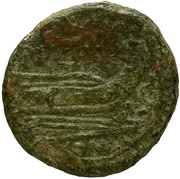 Semis Caduceus 1; ROMA, Rome, 211 BC - 208 BC reverse image