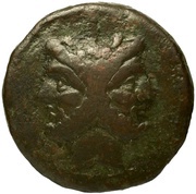 As Lucius Cornelius Lentulus; ROMA obverse image