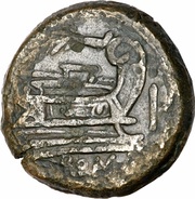 As sextantal Branch; ROMA, Rome, 211 BC - 206 BC reverse image