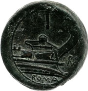 As Anonymous; ROMA, Rome, 211 BC - 206 BC reverse image