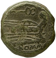 As Caduceus 1; ROMA, Rome, 211 BC - 208 BC reverse image