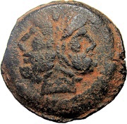 As Opimia; OPEI ROMA obverse image