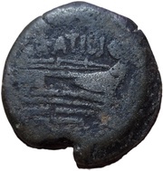 As M. Atilius Saranus M.; M.ATILI, Rome, 148 BC reverse image