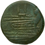 Dupondius Anonymous; ROMA, Rome, 211 BC reverse image
