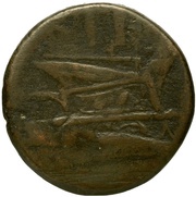 Dupondius KA; ROMA, Rome, 211 BC - 208 BC reverse image