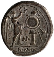 Victoriatus C/M; ROMA, Rome, 211 BC - 208 BC reverse image