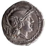 Quinarius Roma; ROMA obverse image