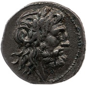Victoriatus M. Valerius Laevinus; ROMA ; monograms obverse image