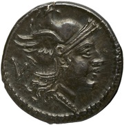 Quinarius Q 1; ROMA obverse image