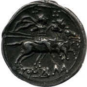 Quinarius Publius Manlius Vulso; ROMA, Rome, 210 BC reverse image