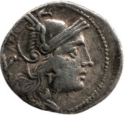 Quinarius Dolabella; ROMA obverse image
