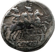 Quinarius Dolabella; ROMA, Rome, 209 BC - 208 BC reverse image
