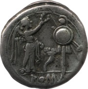 Victoriatus Cornucopiae 1; ROMA reverse image
