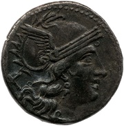 Denarius Aelia: Caius Aelius, X/C. AL ROMA obverse image