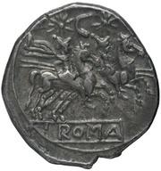 Denarius C; ROMA, Rome, 209 BC - 208 BC reverse image
