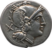 Denarius M; ROMA obverse image