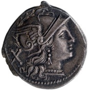 Denarius Cornucopiae 1; ROMA obverse image