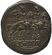 Denarius Star 1; ROMA, Rome, 206 BC - 195 BC reverse image