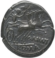 Denarius Maiania: Caius Maianius; C·MAIANI ROMA, Rome, 153 BC reverse image