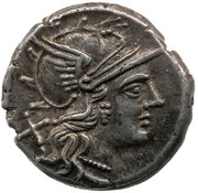 Denarius Renia: Caius Renius; C RENI ROMA obverse image