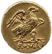 20 As Mars; ROMA, Rome, 211 BC - 208 BC reverse image