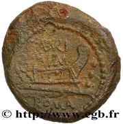 Quadrans Aburii: Caius Aburius Geminus, GEM / C•ABVRI ROMA reverse image
