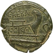 Semis Trebania: Lucius Trebanius; L•TREBANI ROMA reverse image