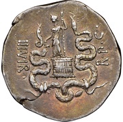 Cistophorus - Mark Antony and Octavia the Younger reverse image