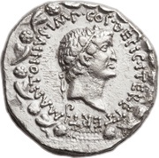 Cistophorus - Marcus Antonius M•ANTONIVS•IMP•COS•DESIG•ITER•ET•TERT / III•VIR R•P•C obverse image