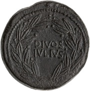 Dupondius - Octavian DIVI•F / DIVOS IVLIVS, Rome, 38 BC reverse image