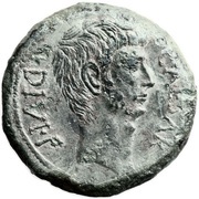 Sestertius - Octavius CAESAR DIVI•F / DIVOS IVLIVS obverse image