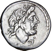 Quinarius Cloelia: Titus Cloelius; T CLOVLI obverse image