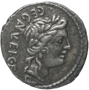 Quinarius C. Egnatuleius; C. EGATVLEI C. F. Q./ ROMA Q obverse image