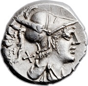 Denarius Veturia: Tiberius Veturius; TI•VET / ROMA obverse image