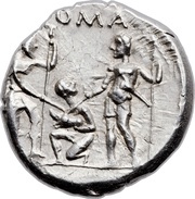 Denarius Veturia: Tiberius Veturius; TI•VET / ROMA, Rome, 137 BC reverse image