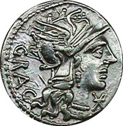 Denarius Antestia: Lucius Antestius Gragulus; GRAG / L•ANTES ROMA obverse image