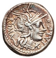 Denarius Fabia: Quintus Fabius Labeo; LABEO ROMA / Q•FABI obverse image