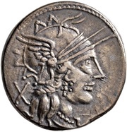 Denarius Papiria: Cn. Papirius Carbo; CARB ROMA obverse image