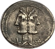 Denarius C. Fonteius; C.FON ROMA obverse image