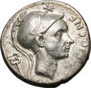 Denarius Cornelia: Cornelius Blasio; CN•BLASIO•CNF / ROMA obverse image