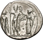 Denarius Cornelia: Cornelius Blasio; CN•BLASIO•CNF / ROMA, Rome, 112 BC - 111 BC reverse image
